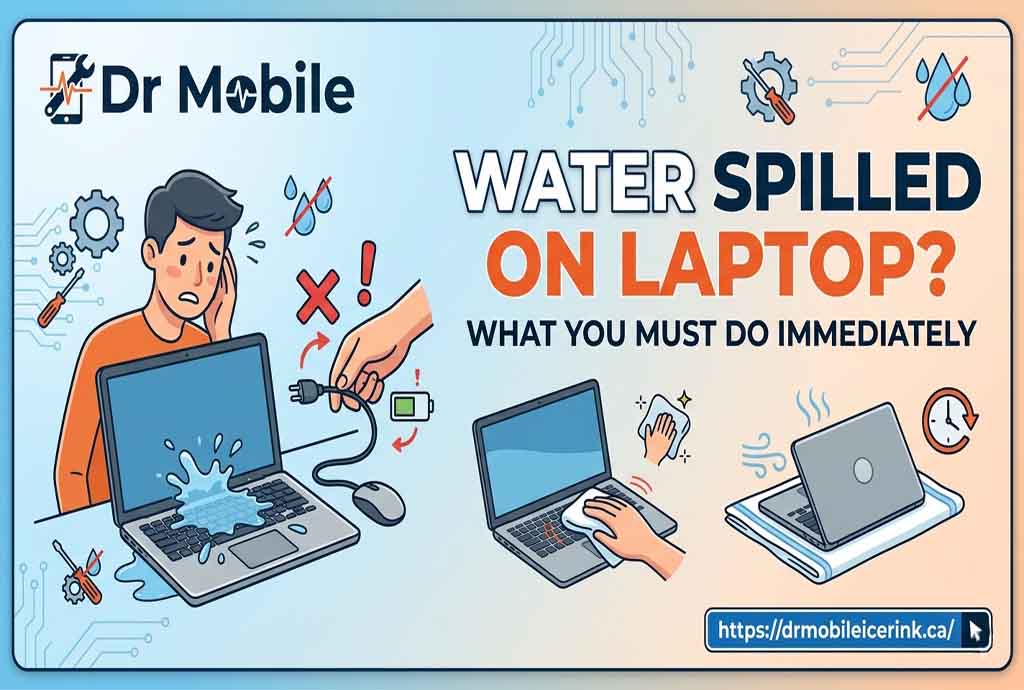 Water Spilled on Laptop? What You Must Do Immediately