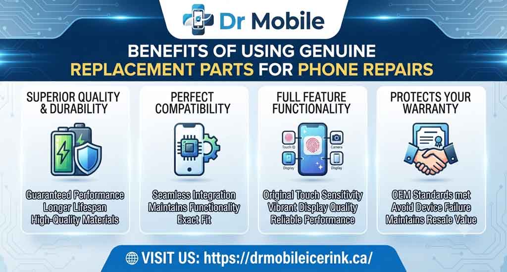 Benefits of Using Genuine Replacement Parts for Phone Repairs